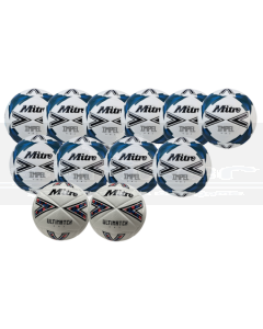 Mitre 450g Size 5 U15 - Youths Match & Training Ball Pack with Bag